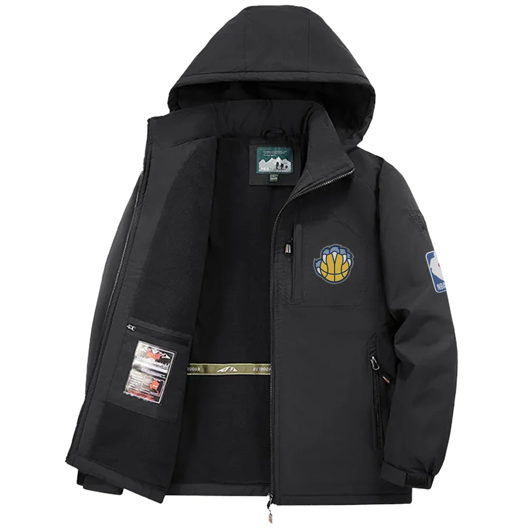 Streetwear Supporter Crew Fleece Windbreaker Jacket, Endurance Sport Barrier HVN1435MG - Black - Image 3