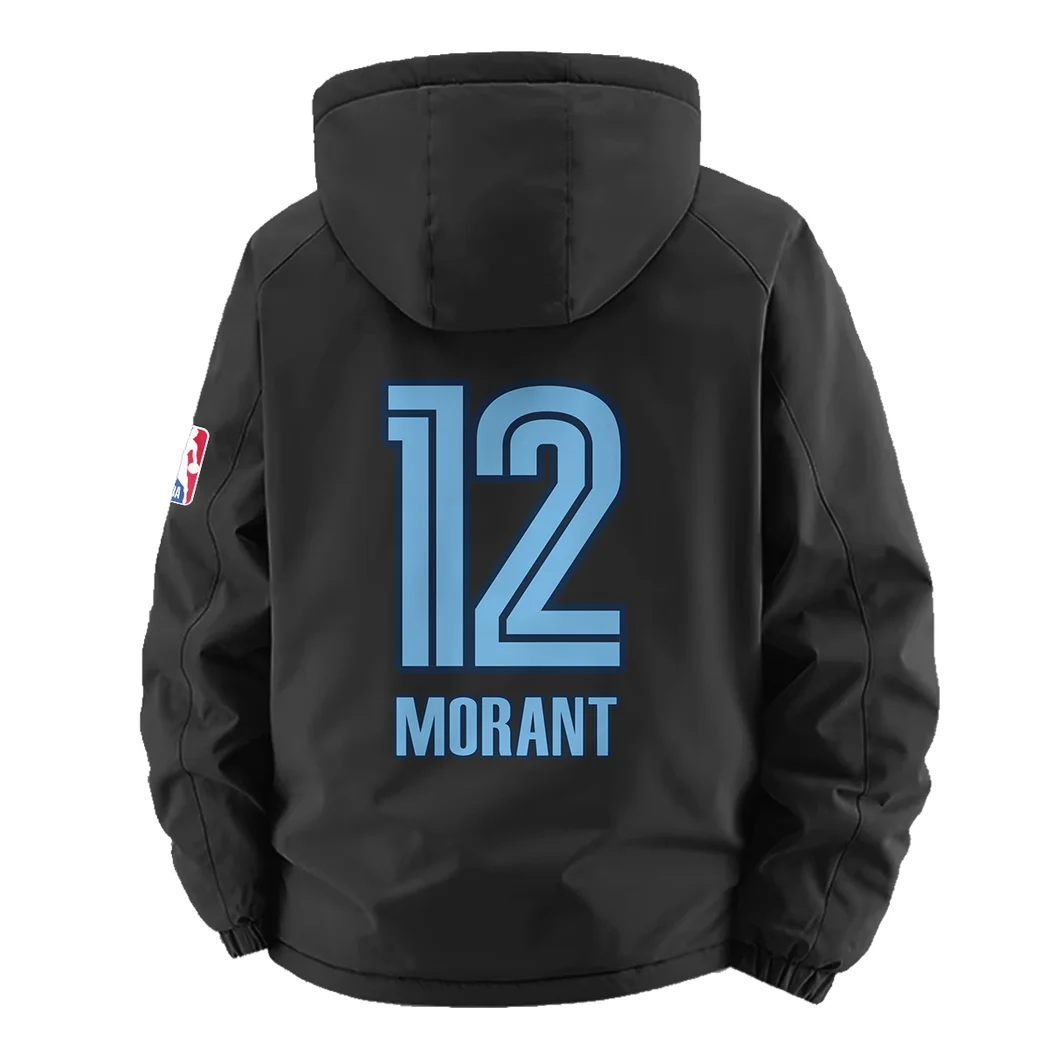 Streetwear Supporter Crew Fleece Windbreaker Jacket, Endurance Sport Barrier HVN1435MG - Black - Image 4