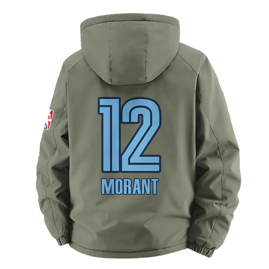 Streetwear Supporter Crew Fleece Windbreaker Jacket, Endurance Sport Barrier HVN1435MG - Green - Image 4