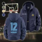 Streetwear Supporter Crew Fleece Windbreaker Jacket, Endurance Sport Barrier HVN1435MG - Navy