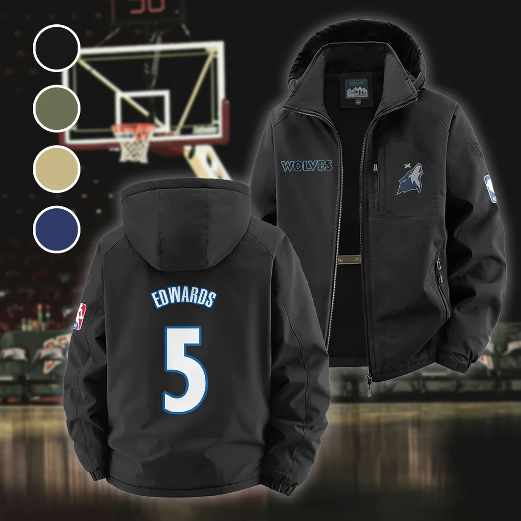 Hoop Passion Lifestyle Fleece Windbreaker Jacket, Mountain Ascent Windbreaker HVN1435MT - Black