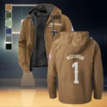 Bold Hoop Nation Flannel Hoodie, Loyal Supporter Sport Hoodie HVN1435NO - Camel