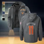 True Fan Spirit Flannel Hoodie, Fan Pride Hooded Flannel HVN1435NY - Gray