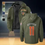 True Fan Spirit Flannel Hoodie, Fan Pride Hooded Flannel HVN1435NY - Green