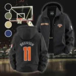 True Fan Spirit Fleece Windbreaker Jacket, Outdoor Activity Defense HVN1435NY - Black