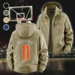 True Fan Spirit Fleece Windbreaker Jacket, Outdoor Activity Defense HVN1435NY - Khaki