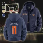 True Fan Spirit Fleece Windbreaker Jacket, Outdoor Activity Defense HVN1435NY - Navy