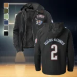 Sport Spirit Nation Flannel Hoodie, Rugged Sport Flannel Hoodie HVN1435OC - Black