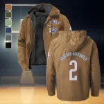 Sport Spirit Nation Flannel Hoodie, Rugged Sport Flannel Hoodie HVN1435OC - Camel