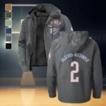 Sport Spirit Nation Flannel Hoodie, Rugged Sport Flannel Hoodie HVN1435OC - Gray