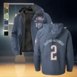 Sport Spirit Nation Flannel Hoodie, Rugged Sport Flannel Hoodie HVN1435OC - Navy Blue