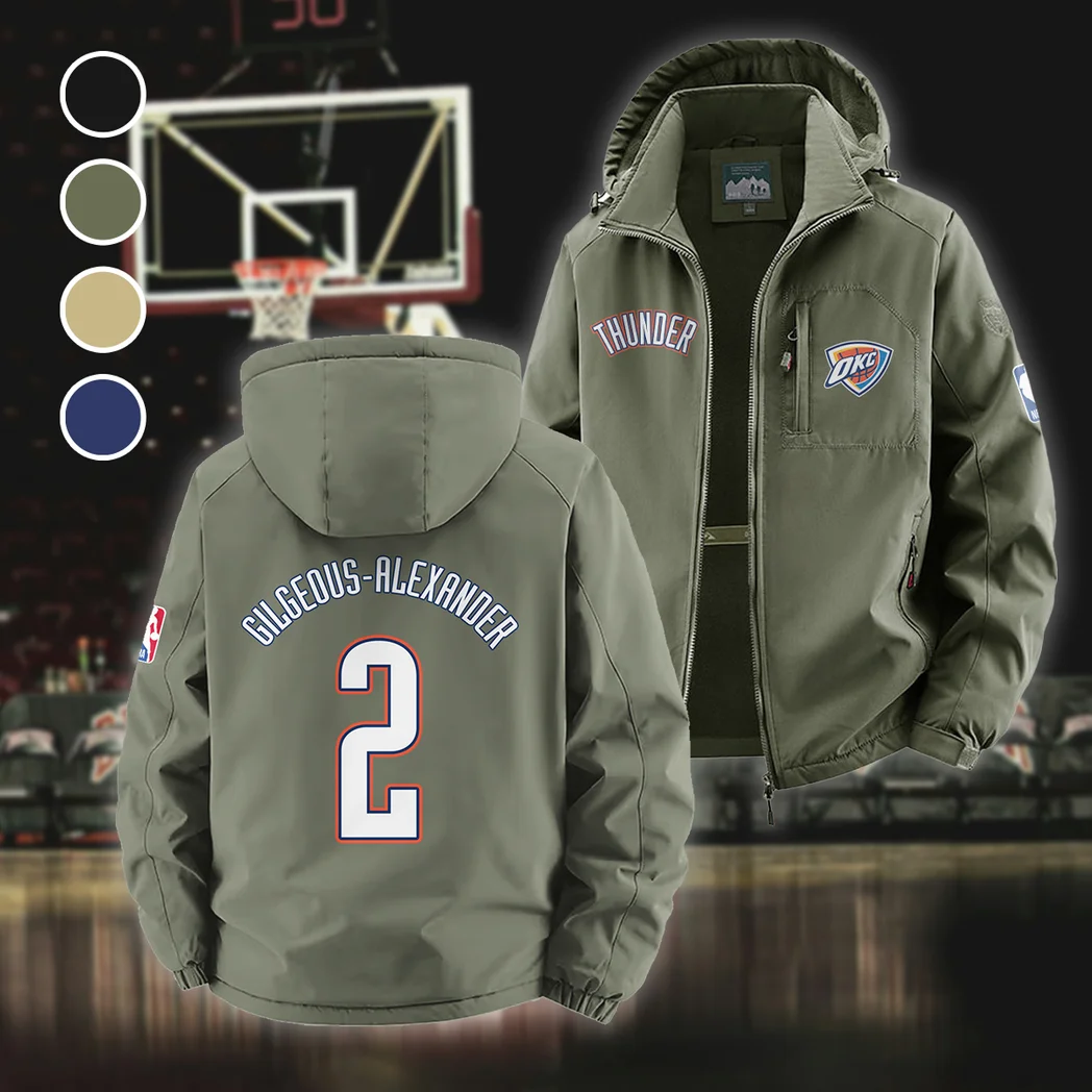 Sport Spirit Nation Fleece Windbreaker Jacket, Cozy Fleece-Lined Windbreaker HVN1435OC - Green