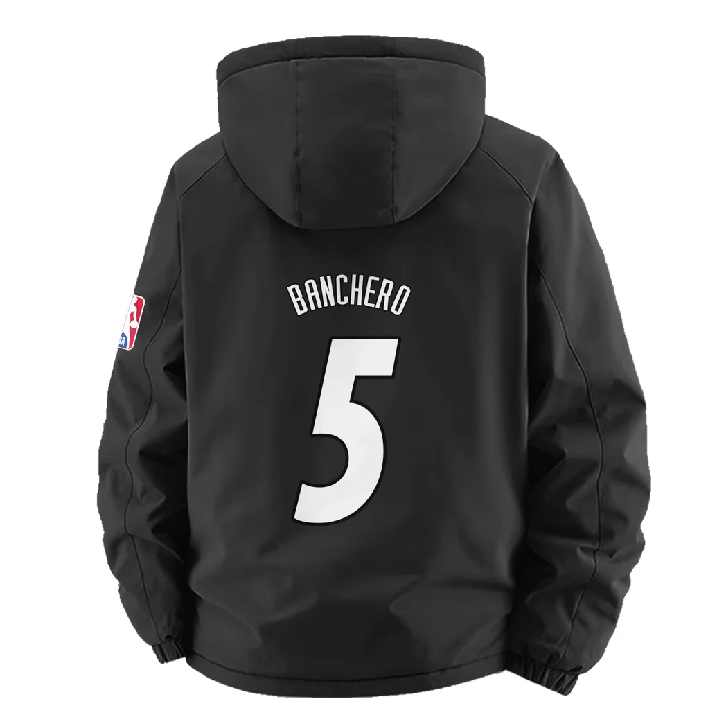 Streetwear Court Energy Fleece Windbreaker Jacket, Soft-Shell Active Fleece HVN1435OM - Black - Image 4