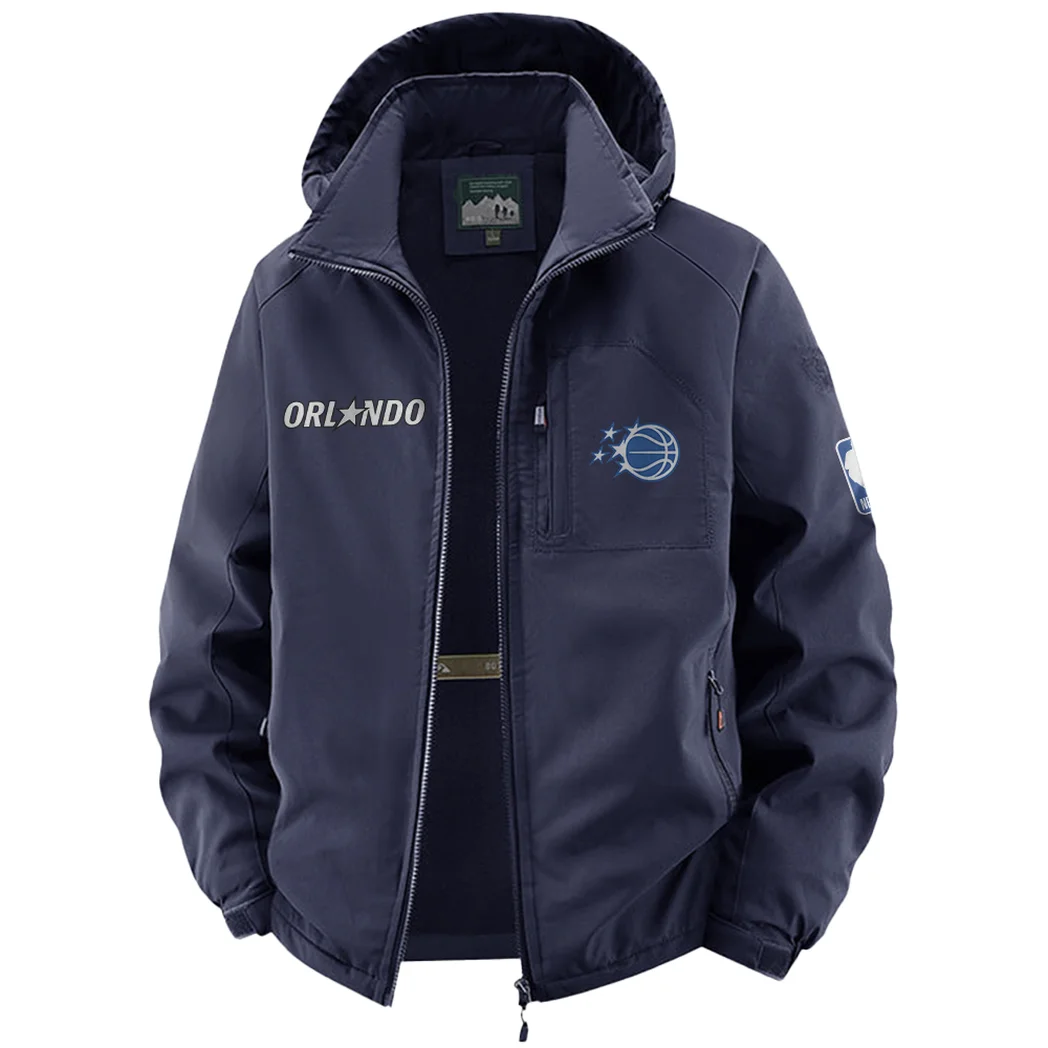 Streetwear Court Energy Fleece Windbreaker Jacket, Soft-Shell Active Fleece HVN1435OM - Navy - Image 2
