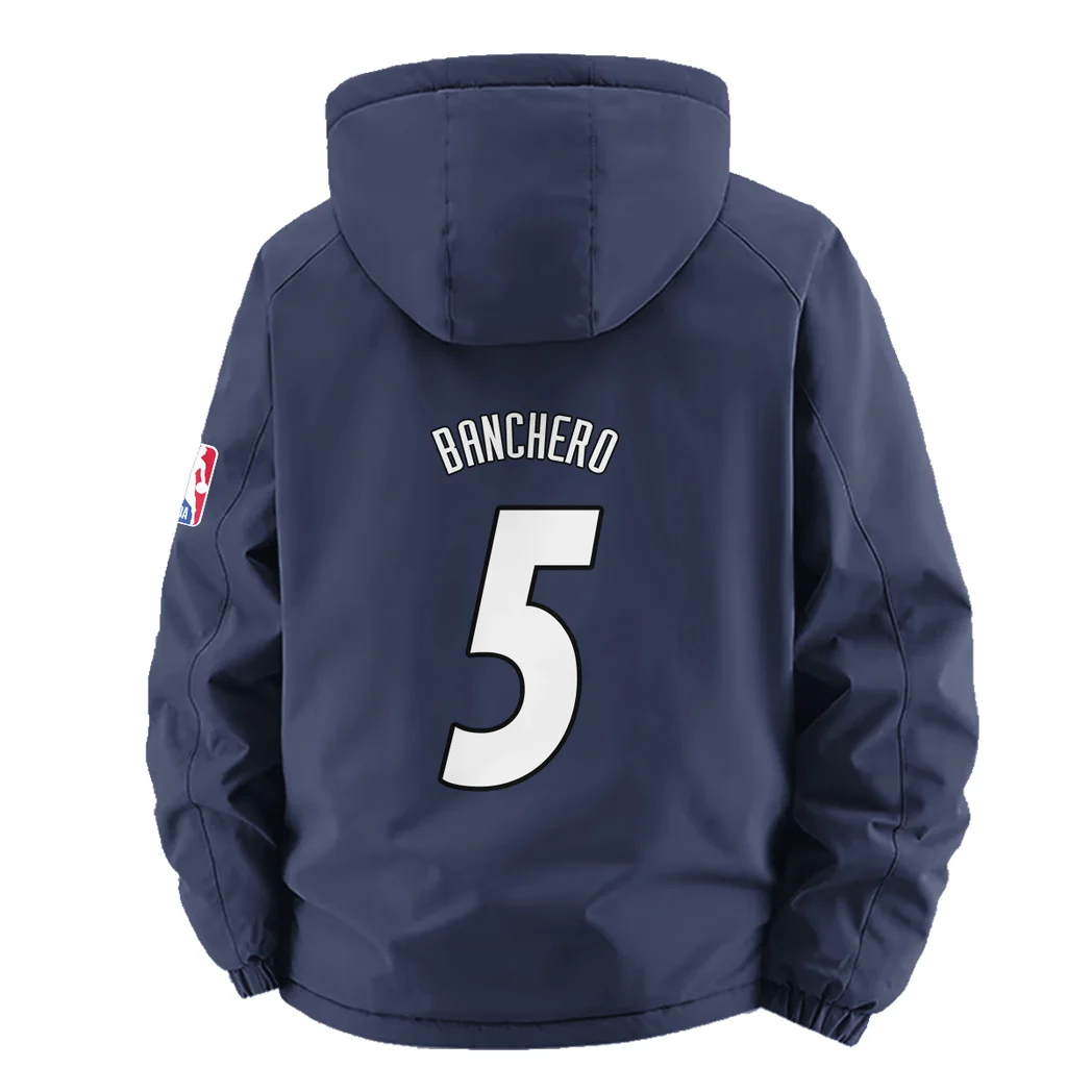 Streetwear Court Energy Fleece Windbreaker Jacket, Soft-Shell Active Fleece HVN1435OM - Navy - Image 4