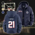 Loyal Court Fans Fleece Windbreaker Jacket, Brushed Fleece Wind-Resist Layer HVN1435PH - Navy
