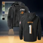 Bold Basketball Nation Flannel Hoodie, Essential Fan Flannel Hoodie HVN1435PS - Black