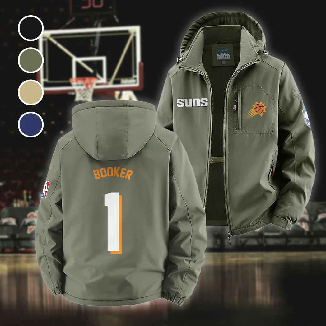 Bold Basketball Nation Fleece Windbreaker Jacket, Luxe Fleece Exterior HVN1435PS - Green