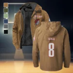 Sport Spirit Fans Flannel Hoodie, Sport Vibe Hooded Flannel HVN1435PT - Camel