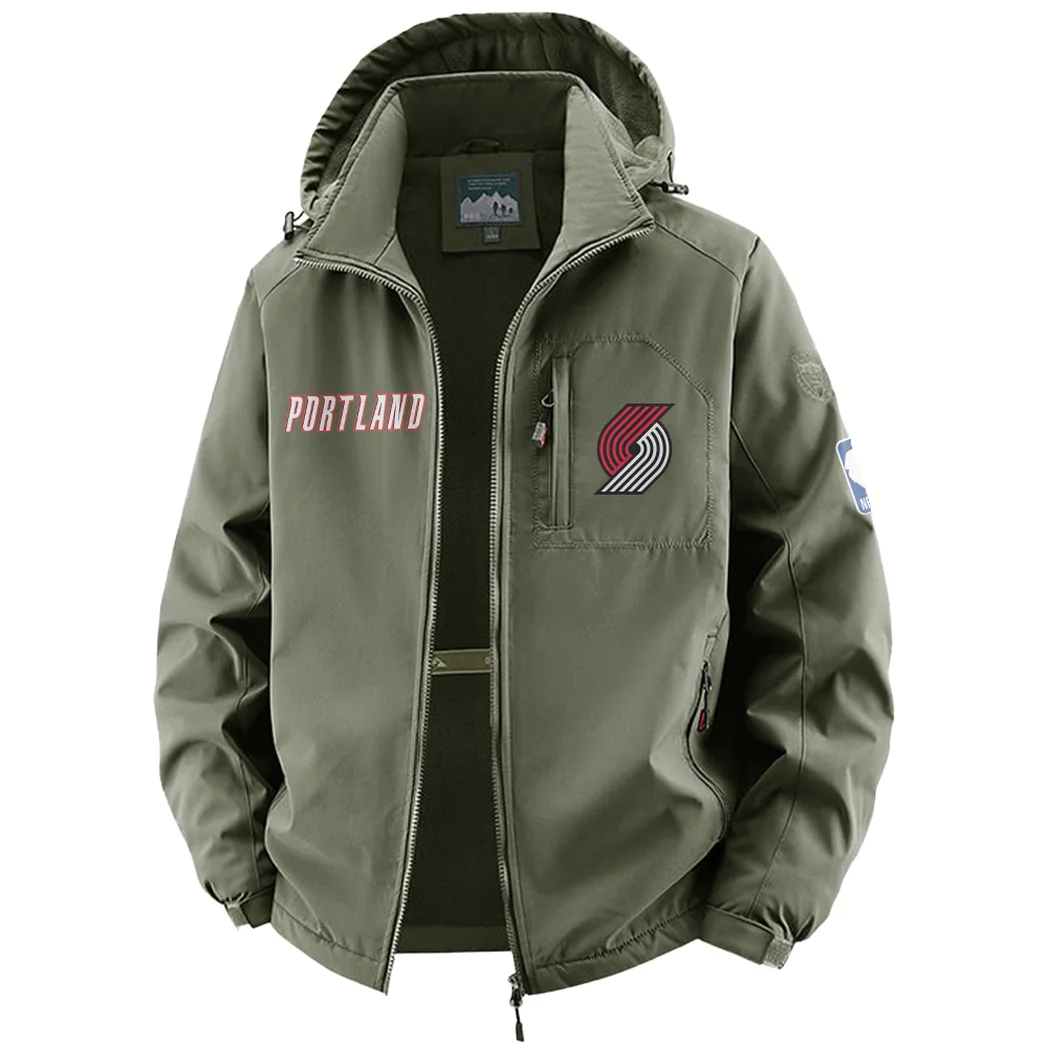 Sport Spirit Fans Fleece Windbreaker Jacket, Anti-Pill Wind-Blocking Fleece HVN1435PT - Green - Image 2