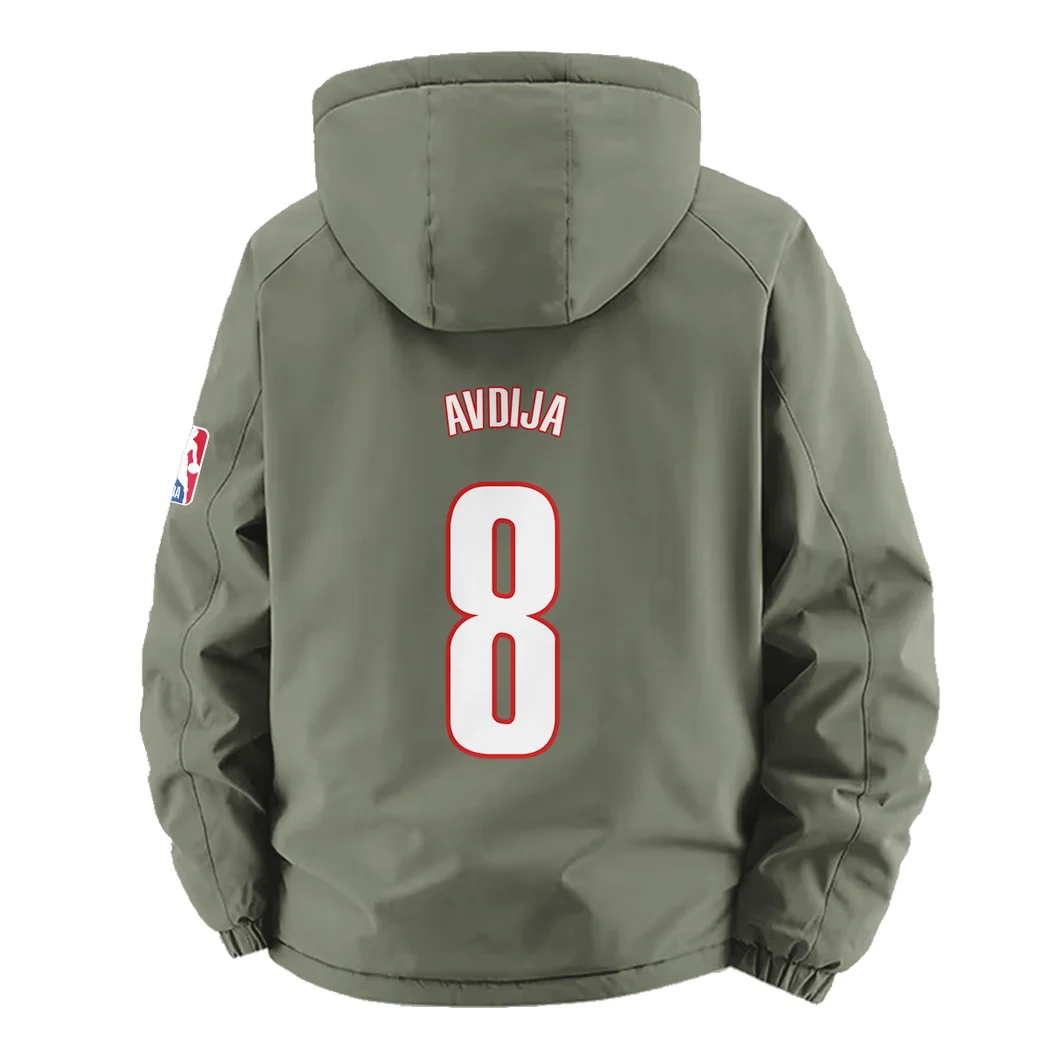 Sport Spirit Fans Fleece Windbreaker Jacket, Anti-Pill Wind-Blocking Fleece HVN1435PT - Green - Image 4