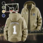 Athletic Slam Crew Fleece Windbreaker Jacket, Premium Bonded Fleece HVN1435SA - Khaki