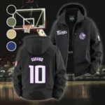 Streetwear Slam Crew Fleece Windbreaker Jacket, Midweight Thermal Windbreaker HVN1435SK - Black