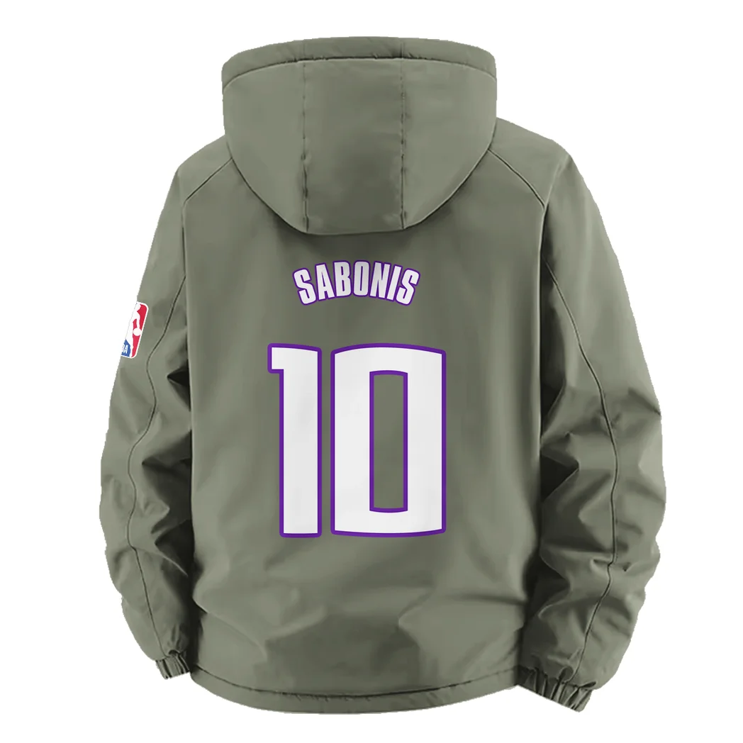 Streetwear Slam Crew Fleece Windbreaker Jacket, Midweight Thermal Windbreaker HVN1435SK - Green - Image 4