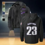 Game Day Spirit Flannel Hoodie, Classic Flannel Sport Hoodie HVN1435UJ - Black