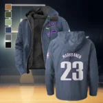 Game Day Spirit Flannel Hoodie, Classic Flannel Sport Hoodie HVN1435UJ - Navy Blue