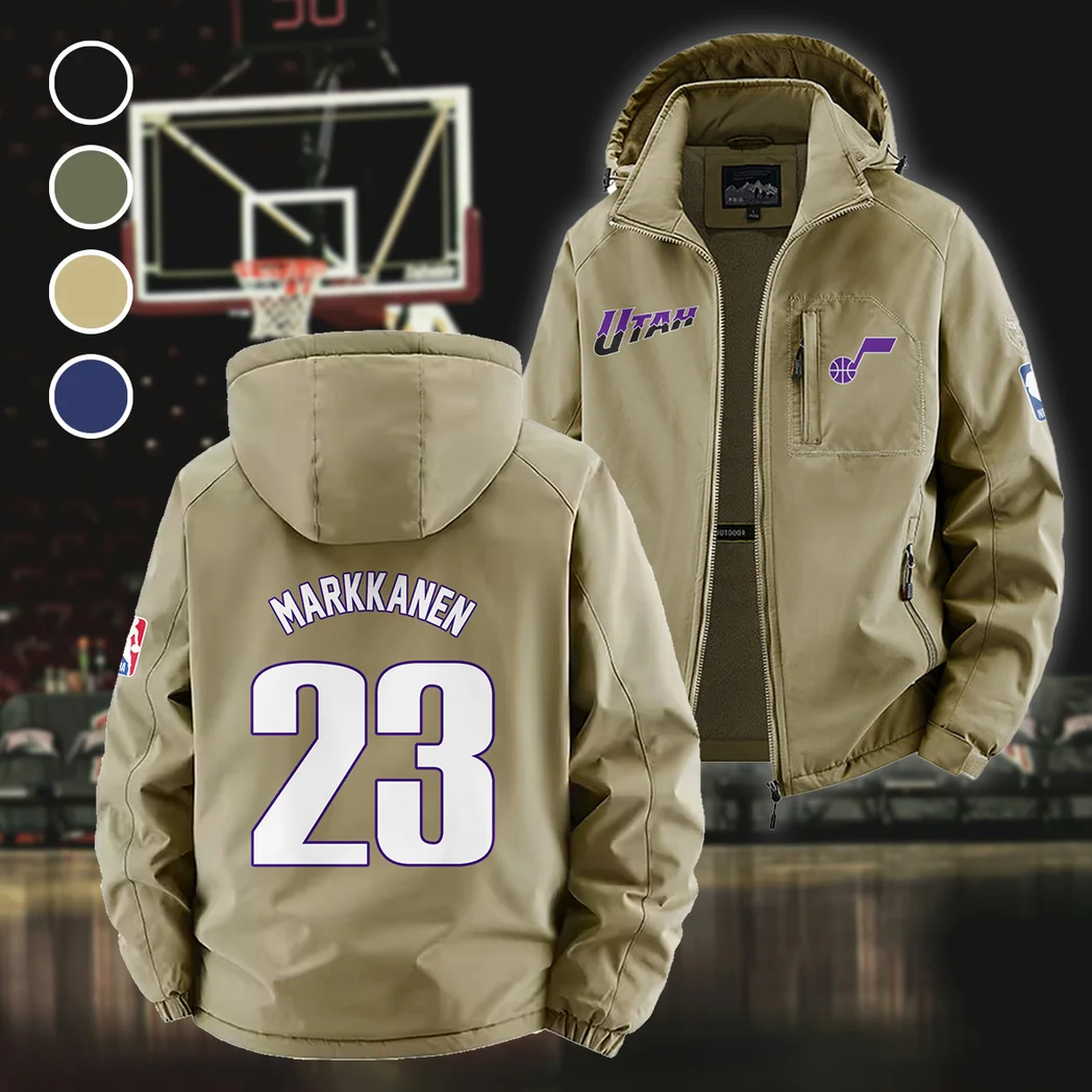 Game Day Spirit Fleece Windbreaker Jacket, High-Density Windproof Fleece HVN1435UJ - Khaki