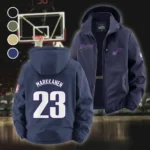 Game Day Spirit Fleece Windbreaker Jacket, High-Density Windproof Fleece HVN1435UJ - Navy