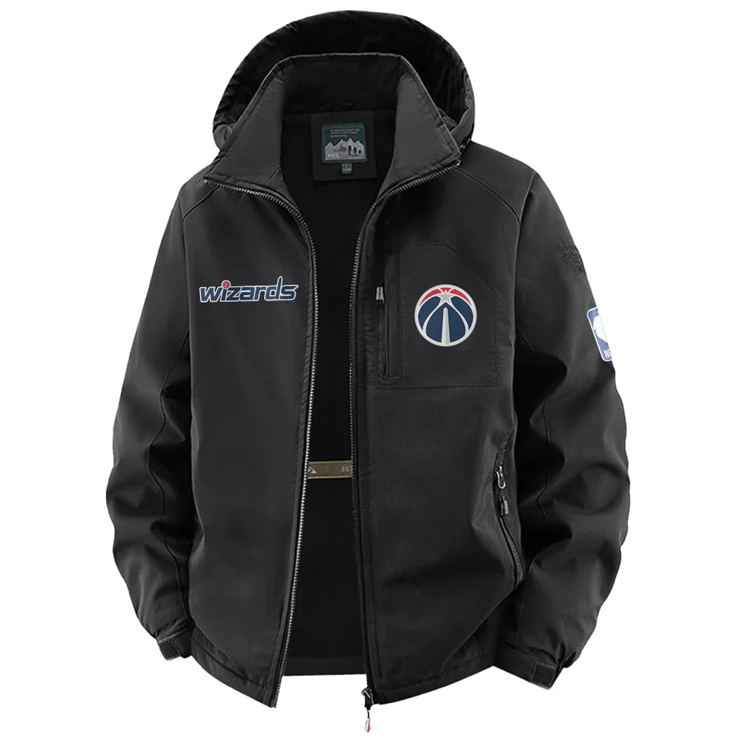 Bold Basketball Pride Fleece Windbreaker Jacket, Breathable Fleece Windwear HVN1435WW - Black - Image 2