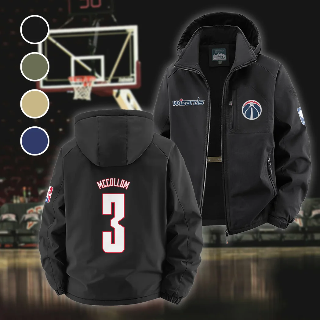 Bold Basketball Pride Fleece Windbreaker Jacket, Breathable Fleece Windwear HVN1435WW - Black