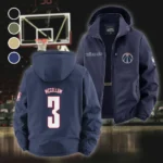 Bold Basketball Pride Fleece Windbreaker Jacket, Breathable Fleece Windwear HVN1435WW - Navy