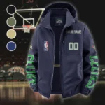All-Season Court Pride Fleece Windbreaker Jacket, Insulated Windbreaker Fleece HVN1436BC - Navy