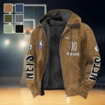 Rising Hoop Family Flannel Hoodie, Athletic Spirit Fan Hoodie HVN1436BN - Camel