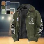 Rising Hoop Family Flannel Hoodie, Athletic Spirit Fan Hoodie HVN1436BN - Green