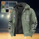Rising Hoop Family Flannel Hoodie, Athletic Spirit Fan Hoodie HVN1436BN - Light Green