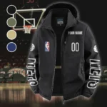 Rising Hoop Family Fleece Windbreaker Jacket, All-Weather Fleece Shield HVN1436BN - Black