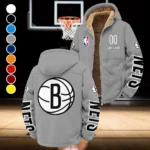 Rising Hoop Family Winter Fleece Jacket, Extreme Cold Fleece Coat HVN1436BN - Grey