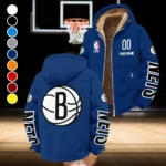 Rising Hoop Family Winter Fleece Jacket, Extreme Cold Fleece Coat HVN1436BN - Navy