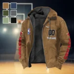 True Basketball Lifestyle Flannel Hoodie, Casual Sport Hooded Flannel HVN1436CB - Camel
