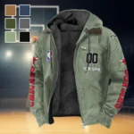 True Basketball Lifestyle Flannel Hoodie, Casual Sport Hooded Flannel HVN1436CB - Light Green