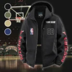 True Basketball Lifestyle Fleece Windbreaker Jacket, Windproof Fleece Hybrid HVN1436CB - Black