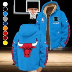True Basketball Lifestyle Winter Fleece Jacket, Sub-Zero Fleece Jacket HVN1436CB - Cyan