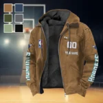All-Season Court Culture Flannel Hoodie, Stadium Ready Flannel Hoodie HVN1436CH - Camel
