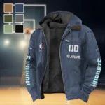 All-Season Court Culture Flannel Hoodie, Stadium Ready Flannel Hoodie HVN1436CH - Navy Blue