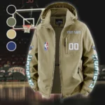 All-Season Court Culture Fleece Windbreaker Jacket, Core-Warmth Windbreaker HVN1436CH - Khaki