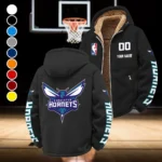 All-Season Court Culture Winter Fleece Jacket, Insulated Sport Hoody HVN1436CH - Black